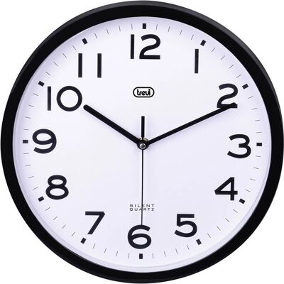 Trevi OM 3302 S Rund Svartvit Väggklocka - Klocka Trevi OM 3302 S Rund Svartvit Väggklocka - Klocka