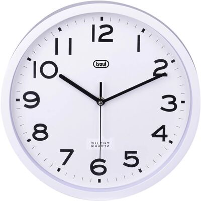 Trevi Weiß Runde Quartz-Uhr 30cm – Leiser Sweep Trevi Weiß Runde Quartz-Uhr 30cm – Leiser Sweep