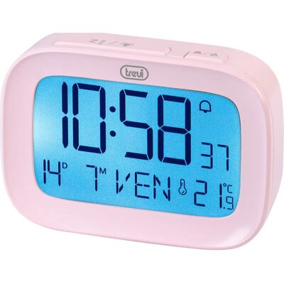 Trevi SLD 3850 Roze Digitale Klok met LCD & Slaapfunctie Trevi SLD 3850 Roze Digitale Klok met LCD & Slaapfunctie