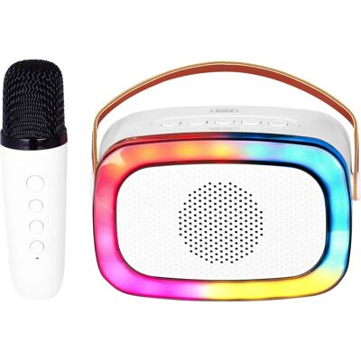 Trevi XR 8A01 Mini Fête Haut-parleur Bluetooth Karaoke - 10W Trevi XR 8A01 Mini Fête Haut-parleur Bluetooth Karaoke - 10W