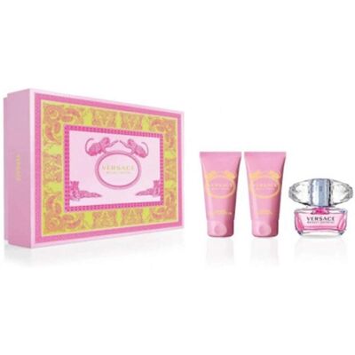 Versace Bright Crystal Gavesett - Parfyme, Krem, Dusjsåpe Versace Bright Crystal Gavesett - Parfyme, Krem, Dusjsåpe