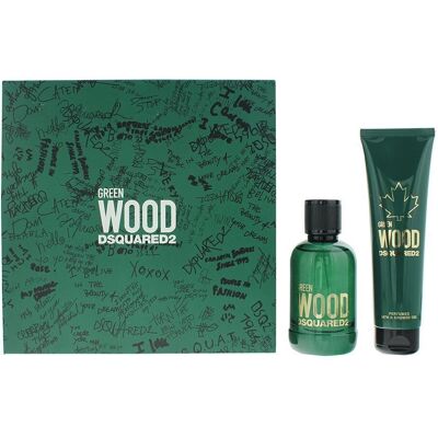 Ensemble de Parfums Dsquared2 Green Wood - Unisexe - Publicité Ensemble de Parfums Dsquared2 Green Wood - Unisexe - Publicité