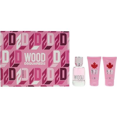 Dsquared2 Wood Pour Femme Presentset - Eau de Toilette, Duschgel, Bodylotion Dsquared2 Wood Pour Femme Presentset - Eau de Toilette, Duschgel, Bodylotion