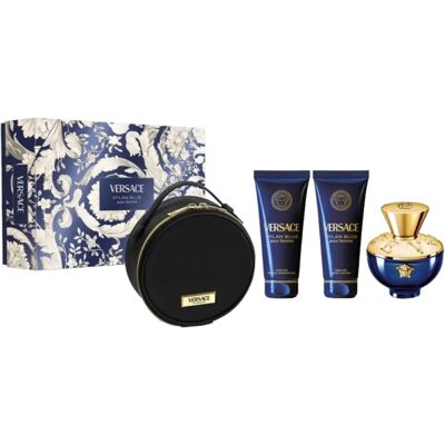 Set Eau de Parfum Versace Dylan Blue - Collezione da 4 pezzi Set Eau de Parfum Versace Dylan Blue - Collezione da 4 pezzi