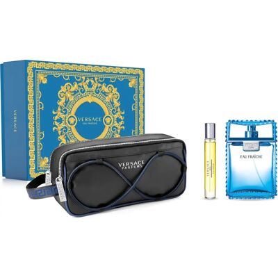 Presentset Versace Man Eau Fraîche 100ml - Eau de Toilette, Mini, Necessär Presentset Versace Man Eau Fraîche 100ml - Eau de Toilette, Mini, Necessär