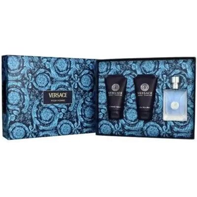 Versace Pour Homme - 50ml EDT, Gel doccia e dopobarba - Set regalo Versace Pour Homme - 50ml EDT, Gel doccia e dopobarba - Set regalo