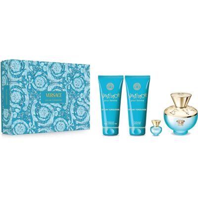 Versace Dylan Turquoise - Mandarines Siciliennes - Coffret Parfum - Publicité Versace Dylan Turquoise - Mandarines Siciliennes - Coffret Parfum - Publicité