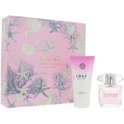 Versace Bright Crystal - Conjunto de Perfumes Florais e Frutados 2 peças Versace Bright Crystal - Conjunto de Perfumes Florais e Frutados 2 peças