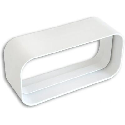Edil Plast CG157B - Prostokątny łącznik kanału wentylacyjnego - Biały - 150x70 mm Edil Plast CG157B - Prostokątny łącznik kanału wentylacyjnego - Biały - 150x70 mm