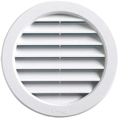 La Ventilazione - Griglia incasso tonda 150 - Blanc - Ventilation grille - Publicité La Ventilazione - Griglia incasso tonda 150 - Blanc - Ventilation grille - Publicité