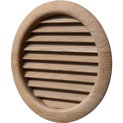 LA VENTILAZIONE LGRS125Q - Griglia di ventilazione rotonda in legno - Diametro 140mm LA VENTILAZIONE LGRS125Q - Griglia di ventilazione rotonda in legno - Diametro 140mm
