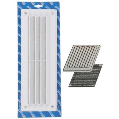 Griglia ventilazione in ABS bianco - sovrapposizione Griglia ventilazione in ABS bianco - sovrapposizione