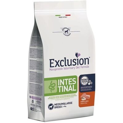 Cibo per cani Exclusion - Monoproteico, Supporto gastrointestinale, 12kg Cibo per cani Exclusion - Monoproteico, Supporto gastrointestinale, 12kg