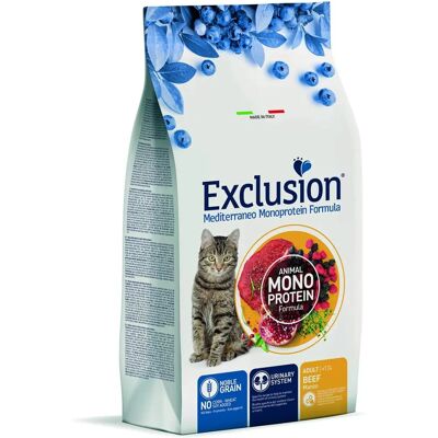 Exclusion Mediterraneo - Gatto Adulto Manzo - Formula Completa Exclusion Mediterraneo - Gatto Adulto Manzo - Formula Completa
