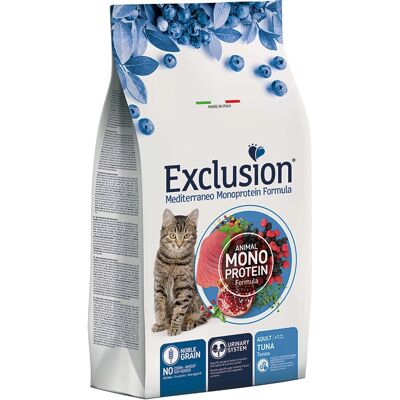 Exclusion Mediterraneo Noble Grain Cibo Gatto Adulti Tonno - 1,5kg Exclusion Mediterraneo Noble Grain Cibo Gatto Adulti Tonno - 1,5kg