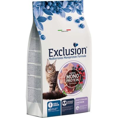 Exclusion Mediterraneo Noble Grain Gatto Gigante Castrato - 1,5kg Exclusion Mediterraneo Noble Grain Gatto Gigante Castrato - 1,5kg