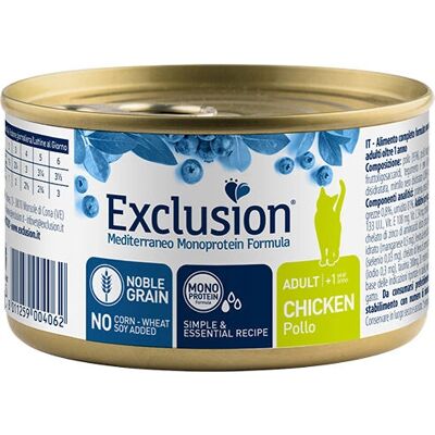 Exclusion Mediterraneo Monoproteico Noble Grain Gatto - Supporto alle Vie Urinarie Exclusion Mediterraneo Monoproteico Noble Grain Gatto - Supporto alle Vie Urinarie