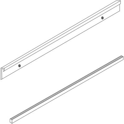 GENERIC - AluFix-800 - Aluminum - 800 mm - Profile GENERIC - AluFix-800 - Aluminum - 800 mm - Profile
