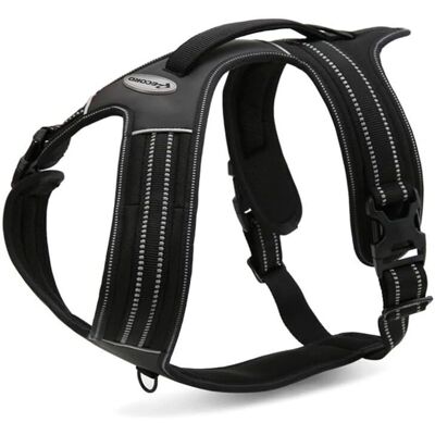 Record Dog Harness - Alpi Nero 48x57cm - Durable Nylon Record Dog Harness - Alpi Nero 48x57cm - Durable Nylon