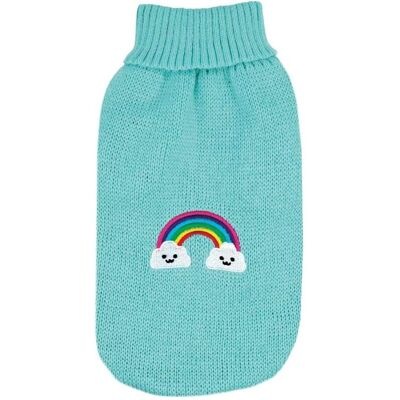 Pull pour chien Magic Land de Record - Col haut, Patch arc-en-ciel, Tailles multiples Pull pour chien Magic Land de Record - Col haut, Patch arc-en-ciel, Tailles multiples