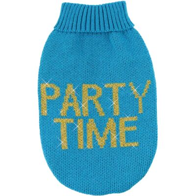 Record Dog Sweater - Influencer Party Time - Blue & Gold Record Dog Sweater - Influencer Party Time - Blue & Gold