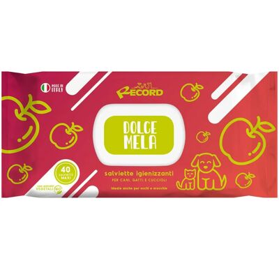 RECORD - Antibacterial Pet Wipes - Dolce Mela - 40 pcs - Pet Wipes RECORD - Antibacterial Pet Wipes - Dolce Mela - 40 pcs - Pet Wipes