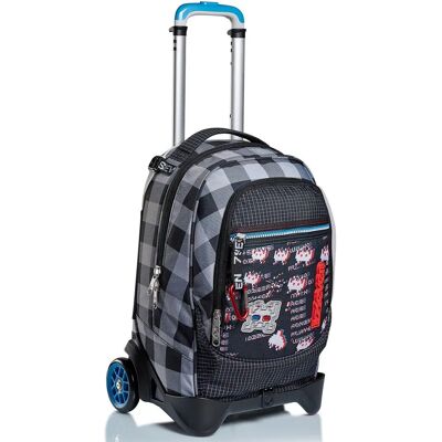 Seven Jack Trolley 2WD - Space Check Zaino - Zaino, Grigio, Nero - Trolley Zaino Seven Jack Trolley 2WD - Space Check Zaino - Zaino, Grigio, Nero - Trolley Zaino