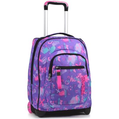 Sac à Dos Violet Seven - Système Croisé 2 en 1 pour École & Voyage Sac à Dos Violet Seven - Système Croisé 2 en 1 pour École & Voyage
