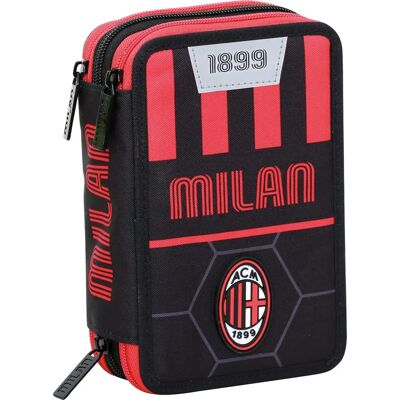 Étui à crayons Milan Winners Club Rouge et Noir - Fournitures Étui à crayons Milan Winners Club Rouge et Noir - Fournitures