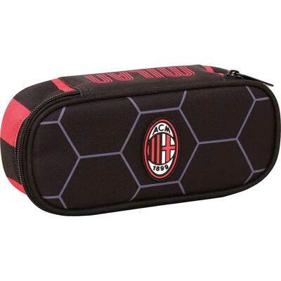 Seven Milan, Unisex Oval Pen Bag with Elastic Pencil Holders - Children, Black, One Size Seven Milan, Unisex Oval Pen Bag with Elastic Pencil Holders - Children, Black, One Size