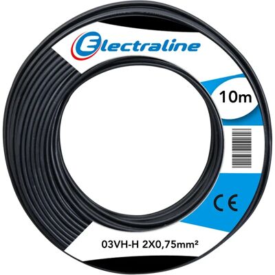Electraline 2x0,75mm Cabo Flexível Laranja - Cablagem Elétrica Electraline 2x0,75mm Cabo Flexível Laranja - Cablagem Elétrica