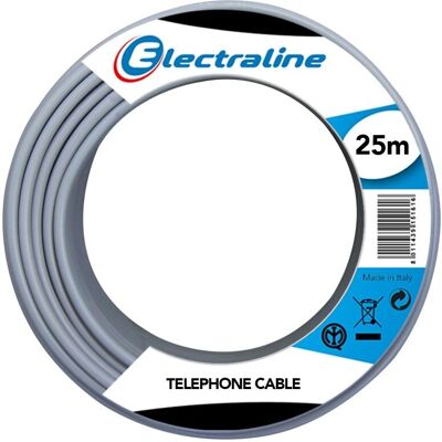 ELECTRALINE 14001 Kabel telefoniczny 25m - Kabel elektryczny ELECTRALINE 14001 Kabel telefoniczny 25m - Kabel elektryczny