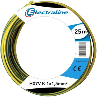Electraline Żółty/Zielony 25m N07v-K Kabel Electraline Żółty/Zielony 25m N07v-K Kabel