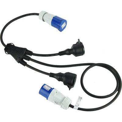 ELECTRALINE 46152 Power Splitter - 2 Schuko + 1 CEE - IP44 outdoor ELECTRALINE 46152 Power Splitter - 2 Schuko + 1 CEE - IP44 outdoor