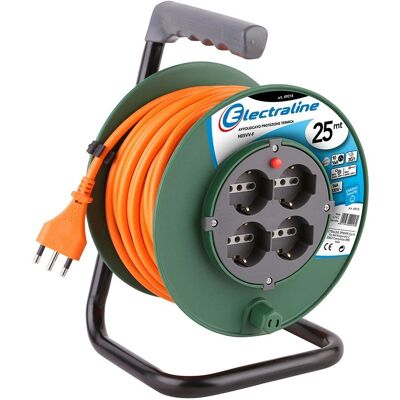 ELECTRALINE 49108 Przedłużacz elektryczny - 25m, 4 gniazda, ochrona dzieci ELECTRALINE 49108 Przedłużacz elektryczny - 25m, 4 gniazda, ochrona dzieci