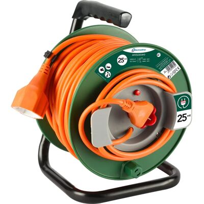 ELECTRALINE 49232 Cable de Extensión - 25m, Enchufe Universal, Protección Térmica ELECTRALINE 49232 Cable de Extensión - 25m, Enchufe Universal, Protección Térmica