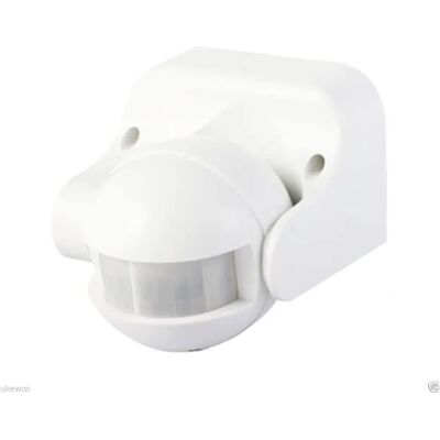 Sensor de movimento ELECTRALINE com interruptor crepuscular - IP44 - Branco Sensor de movimento ELECTRALINE com interruptor crepuscular - IP44 - Branco