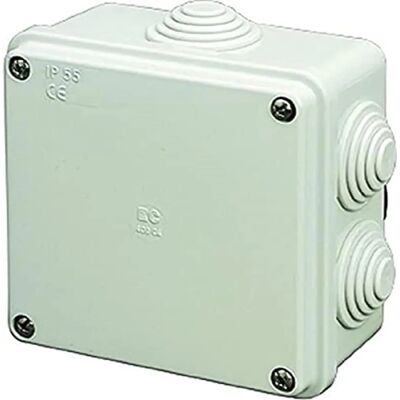 Electraline Caixa de derivação branca 100x100x50 mm - Caixa elétrica Electraline Caixa de derivação branca 100x100x50 mm - Caixa elétrica