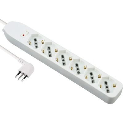 Przedłużacz ELECTRALINE - 6 gniazd, Dziecięca ochrona, 1,5 m kabel Przedłużacz ELECTRALINE - 6 gniazd, Dziecięca ochrona, 1,5 m kabel