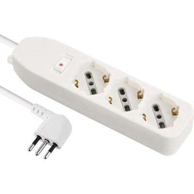 ELECTRALINE Przedłużacz - 3 gniazda, Termiczny wyłącznik, 10A, 1,5m Kabel ELECTRALINE Przedłużacz - 3 gniazda, Termiczny wyłącznik, 10A, 1,5m Kabel
