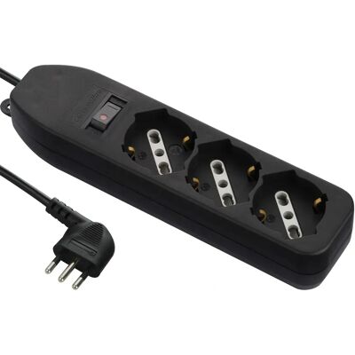 Electraline 61999 Multipresa 3 Prese - Prolunga versatile Electraline 61999 Multipresa 3 Prese - Prolunga versatile