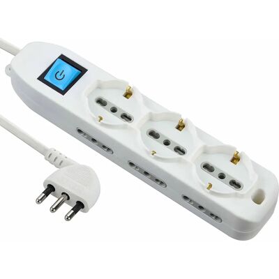 Electraline 62038 Meervoudige Stekkerdoos - 9 Stopcontacten, Wit Electraline 62038 Meervoudige Stekkerdoos - 9 Stopcontacten, Wit