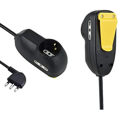 Electraline 62057 Rallonge Multiprise - 3 Prises, 5m, Noir Electraline 62057 Rallonge Multiprise - 3 Prises, 5m, Noir