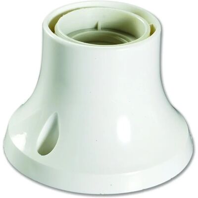 ELECTRALINE - E27 - Bianco - Dritto - Portalampada ELECTRALINE - E27 - Bianco - Dritto - Portalampada