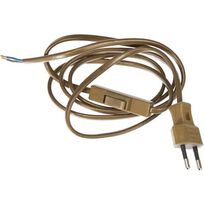 ELECTRALINE Goud 1,5m Voedingskabel ELECTRALINE Goud 1,5m Voedingskabel