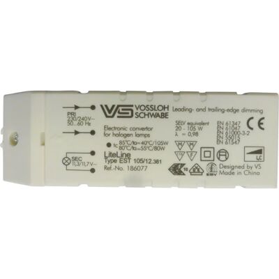 Electraline 70722 Electronic Transformer - 60W - 240-12V Electraline 70722 Electronic Transformer - 60W - 240-12V