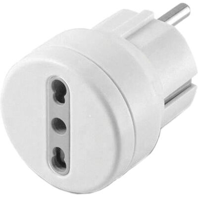 Electraline 71047 Voedingsadapter - Duitse Stekker, 16A, Wit Electraline 71047 Voedingsadapter - Duitse Stekker, 16A, Wit
