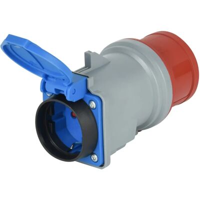 ELECTRALINE 80802 Netzadapter - IP44, Schuko auf CEE, 16A, Innen/Außen ELECTRALINE 80802 Netzadapter - IP44, Schuko auf CEE, 16A, Innen/Außen