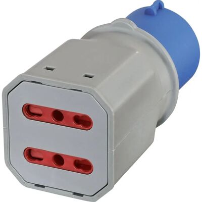 ELECTRALINE 80956 Stromadapter - 2 Steckdosen 16A, Industrie, Sicherheit ELECTRALINE 80956 Stromadapter - 2 Steckdosen 16A, Industrie, Sicherheit