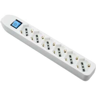 ELECTRALINE 82071 Listwa zasilająca - 6 Gniazda Biała ELECTRALINE 82071 Listwa zasilająca - 6 Gniazda Biała